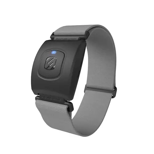 Scosche RhytModazone R+2.0: Suv oʻtkazmaydigan/Chang oʻtkazmaydigan ANT+ va BLE Bluetooth Smart bilaguzuk Wahoo, Peloton, LED monitor, DDP Yoga, Strava bilan yuqori aniqlikdagi yurak urish tezligini kuzatish uchun - 1