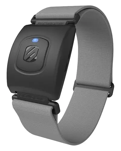 Scosche RhytModazone R+2.0: Waterproof/Dustproof Armband with ANT+ & BLE Bluetooth Smart for Hyper Accurate Workout Heart Rate Monitoring with Wahoo, Peloton, LED Monitor, DDP Yoga, Strava - 1
