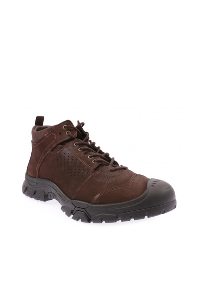 SCOTLAND 14287 Men's Lace-Up Sneakers Ankle Boots Coffee Brown - 7