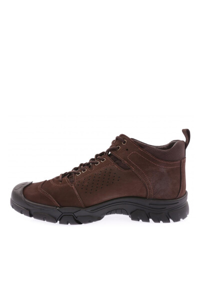 SCOTLAND 14287 Men's Lace-Up Sneakers Ankle Boots Coffee Brown - 8