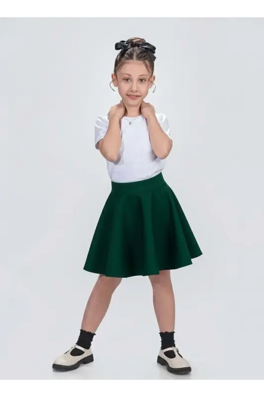 Scuba 23 Nisan 29 Ekim Törenlik Etek MNK0565 YEŞİL-YEŞİL - 1