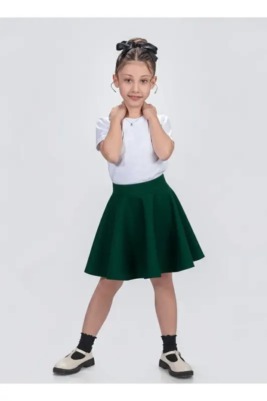 Scuba 23 Nisan 29 Ekim Törenlik Etek MNK0565 YEŞİL-YEŞİL - 2