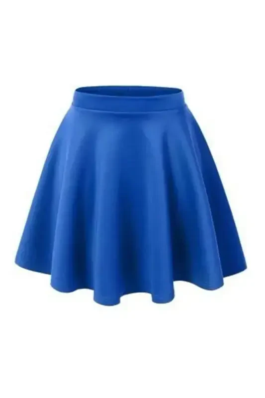 Scuba 23 Nisan Girl Kids Flared Skirt Mnk0565 Sax Blue-SAX BLUE - 2