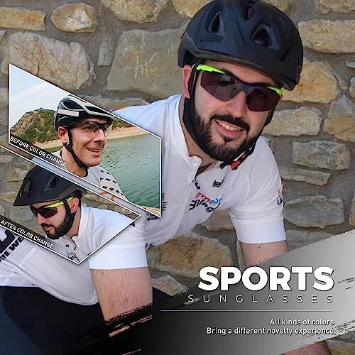 SCVCN Foto-xromatik Erkaklar va Ayollar uchun Quyosh Ko'zoynaklari UV 400 Himoyasi Sport Baliq Ovlash - Modazone (1)