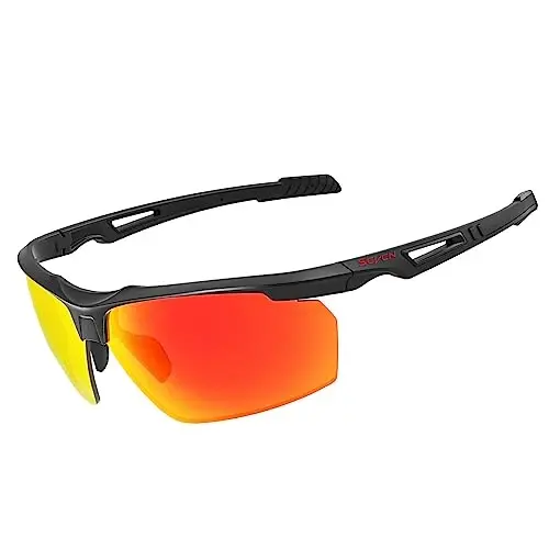 SCVCN Photochromic Sport Sunglasses Cycling Clear Glasses Men Women UV400 Protection MTB BMX Fishing Running S86 