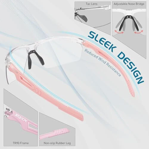 SCVCN Fotoxromatik Quyosh Ko'zoynaklari Erkaklar va Ayollar uchun UV 400 Himoyasi Sport Baliq ovlash - 4