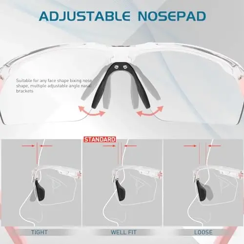 SCVCN Fotoxromatik Quyosh Ko'zoynaklari Erkaklar va Ayollar uchun UV 400 Himoyasi Sport Baliq ovlash - 3