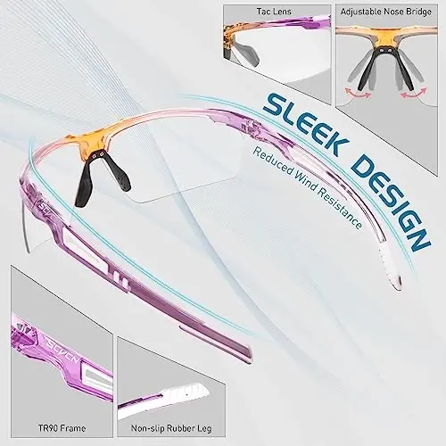 SCVCN Fotoхromik Quyosh Ko'zoynaklari Erkaklar Ayollar Uchun UV 400 Himoyasi Sport Baliqchilik - 5