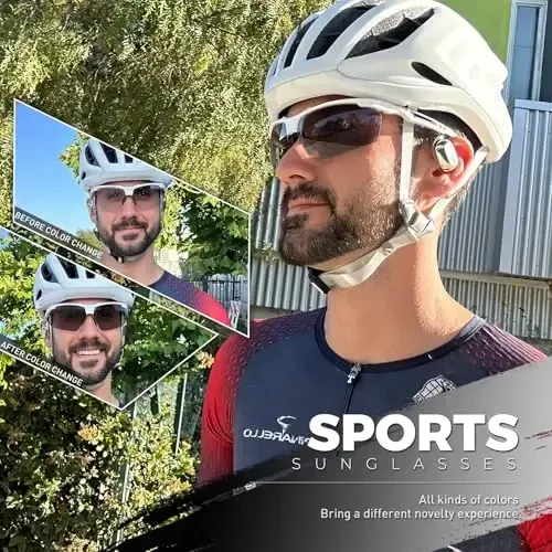 SCVCN Fotoxromli Quyosh Ko'zoynaklari Erkaklar va Ayollar uchun UV 400 Himoyasi Sport Baliq ovlash - 6