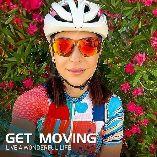 SCVCN Photochromic Sport Sunglasses Cycling Clear Glasses Men Women UV400 Protection MTB BMX Fishing Running S86 