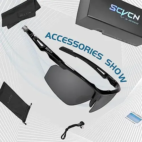 SCVCN Photochromic Sport Sunglasses Cycling Clear Glasses Men Women UV400 Protection MTB BMX Fishing Running S86 - 5