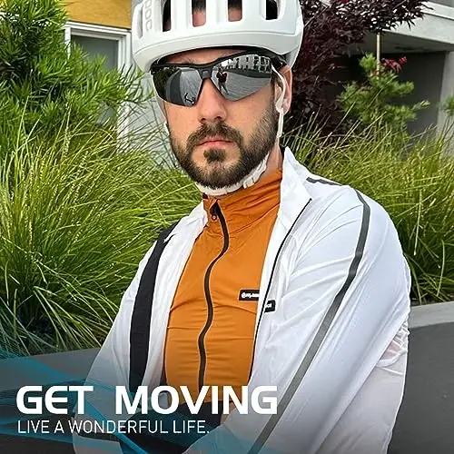 SCVCN Photochromic Sport Sunglasses Cycling Clear Glasses Men Women UV400 Protection MTB BMX Fishing Running S86 - SCVCN (1)