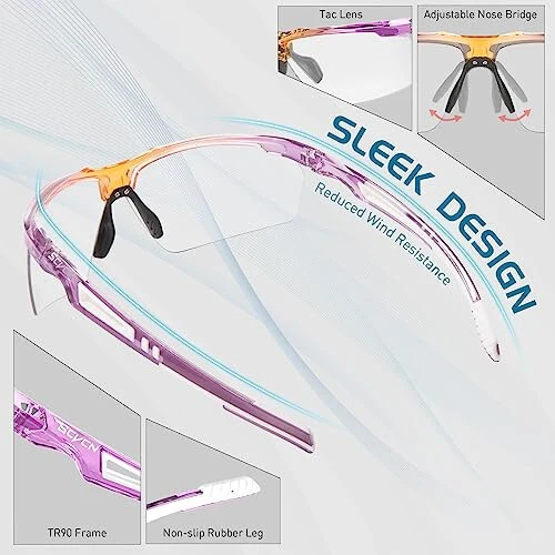 SCVCN Photochromic Sunglasses for Men Women UV 400 Protection Sports Fishing - 5