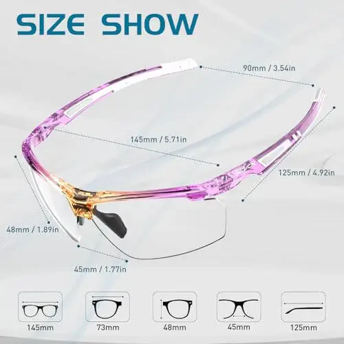 SCVCN Photochromic Sunglasses for Men Women UV 400 Protection Sports Fishing - 6