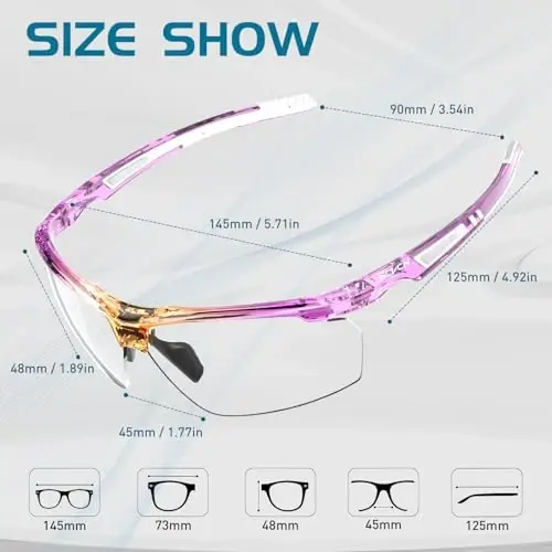 SCVCN Photochromic Sunglasses for Men Women UV 400 Protection Sports Fishing - 6