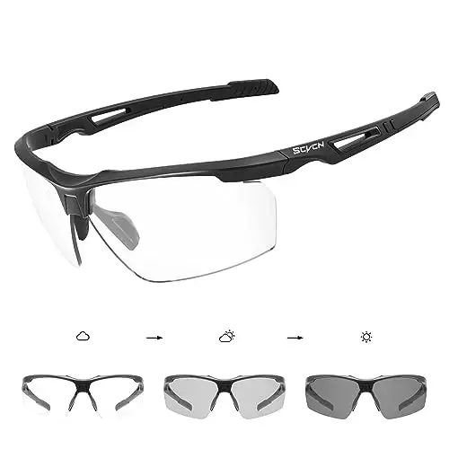 SCVCN Photochromic Sunglasses for Men Women UV 400 Protection Sports Fishing 