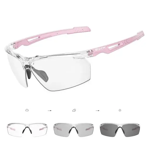 SCVCN Photochromic Sunglasses for Men Women UV 400 Protection Sports Fishing 