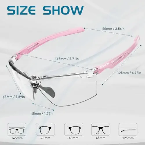 SCVCN Photochromic Sunglasses for Men Women UV 400 Protection Sports Fishing - 5