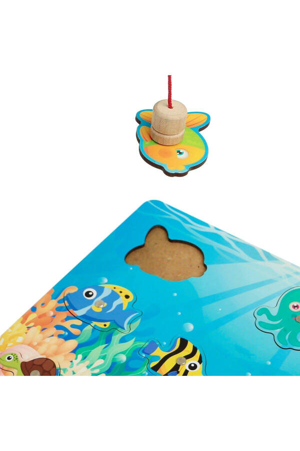 Sea Adventure Wooden Fishing Game - 4