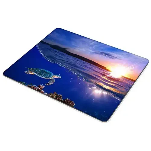 Sea Turtle Mousepad Non-Slip Rubber Base Mouse Pads for Computers Laptop Office Desk Accessories Mouse pad (Sea Turtle, 1pc) - 4