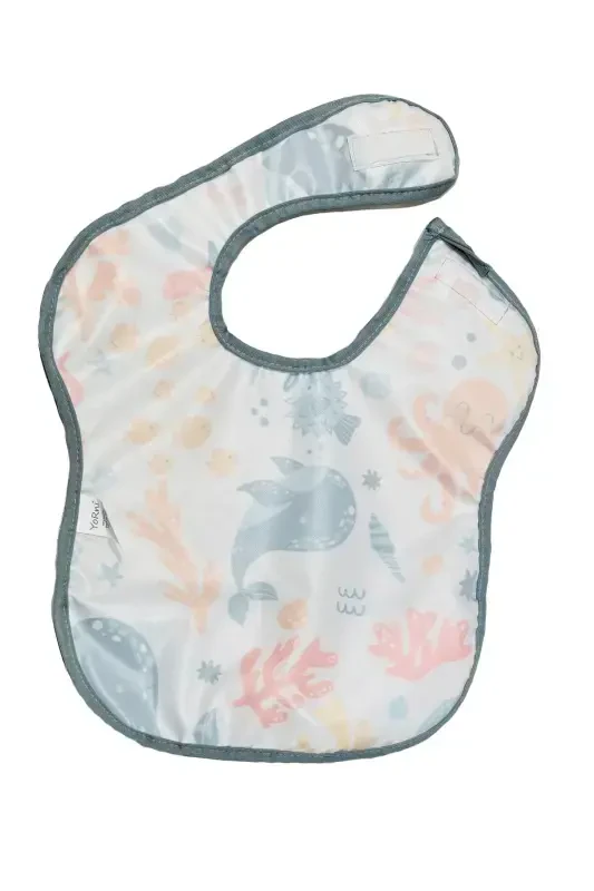 Sea World, 6-24 Months, Bib, Waterproof, Pocketed, Machine Washable, Baby Feeding Bib - 6