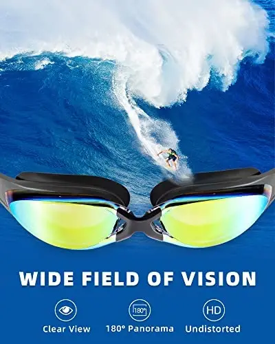 Seago 2 pack Swim Goggles for Men Women Anti Fog No Leaking Adult Water Pool Goggles - 3