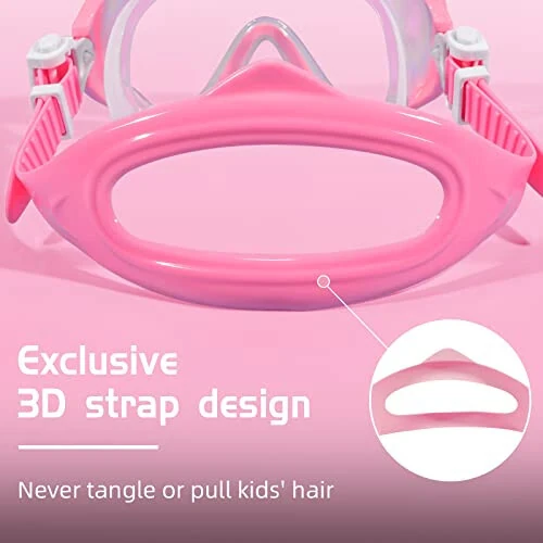 Seago Bolalar uchun Suvli Ko'zoynak Shnorkelli Suv Osti Maskasi Yoshlar Uchun (5-15), Tumanlashga Qarshi 180° Aniq Ko'rish - 5