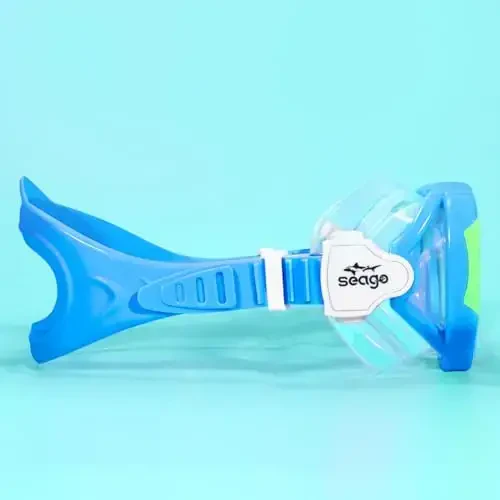 Seago Kids Swim Goggles Snorkel Diving Mask for Youth(5-15), Anti-Fog 180° Clear View - 4