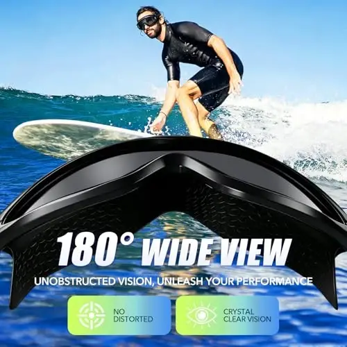 Seago Swim Goggles No Leaking Anti-Fog Pool Goggles Swimming Goggles for Adult Men Women Youth, UV Protection 180° Clear View - 2