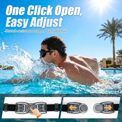 Seago Swim Goggles No Leaking Anti-Fog Pool Goggles Swimming Goggles for Adult Men Women Youth, UV Protection 180° Clear View - 6