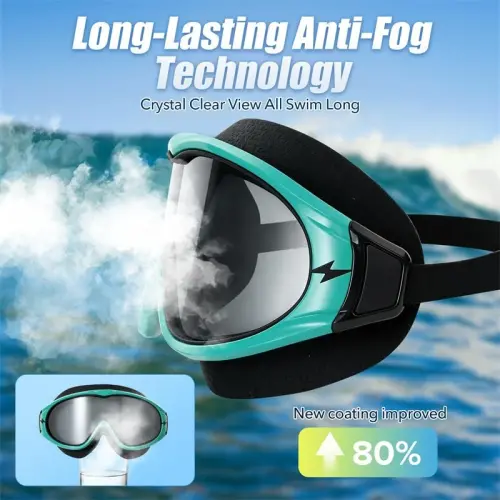 Seago Swim Goggles No Leaking Anti-Fog Pool Goggles Swimming Goggles for Adult Men Women Youth, UV Protection 180° Clear View - 5