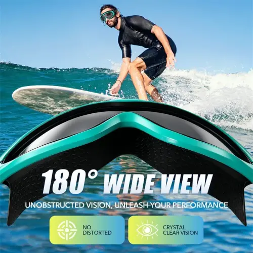 Seago Swim Goggles No Leaking Anti-Fog Pool Goggles Swimming Goggles for Adult Men Women Youth, UV Protection 180° Clear View - SEAGO (1)