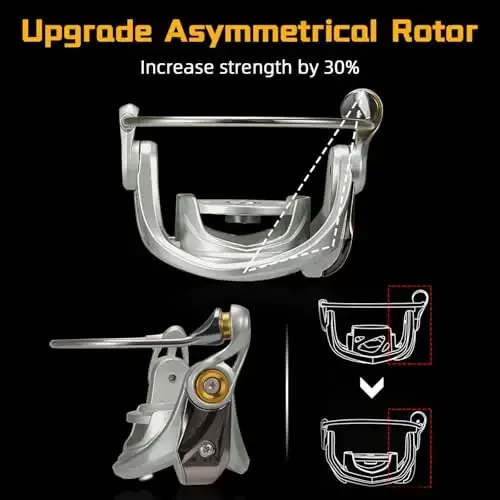 SeaKnight Rapid Saltwater Spinning Reel, 4.7: 1,6.2: 1 High Speed, Max Drag 33Lbs, Smooth Fresh and Saltwater Fishing Reel - 5