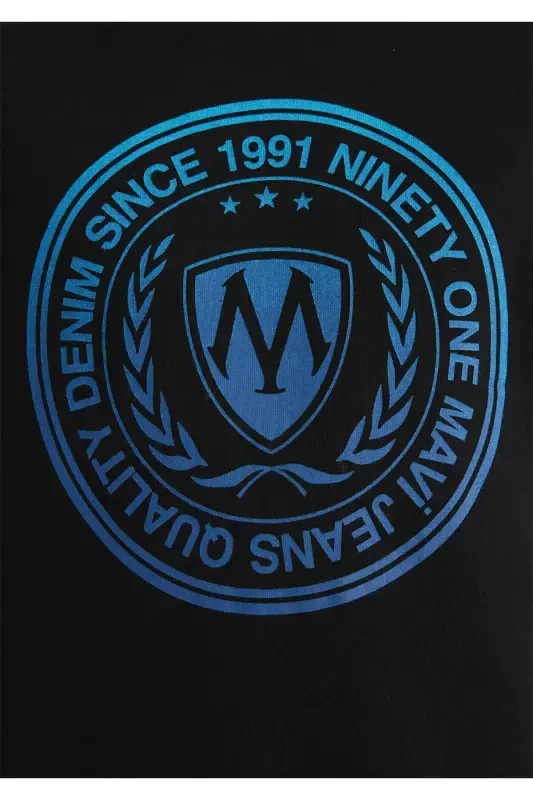 Seal Logo Printed Hooded Black Sweatshirt 0611721-900 - 8