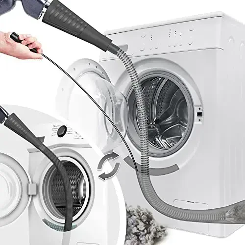 Sealegend 2 dona quritgich shamollatish tozalagich to'plami yo'riqnoma simi vakuum shlangi AttacModazoneent cho'tkasi tuklarni tozalash quvvatli yuvish mashinasi va quritgich shamollatish vakuum shlangi qora - 1