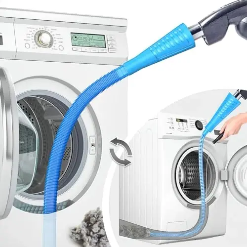 Sealegend 2 Pieces Dryer Vent Cleaner Kit Dryer Lint Vacuum Attachment, Dryer Vent Cleaning Lint Remover 2 Hoses Tools for Home Improvement 