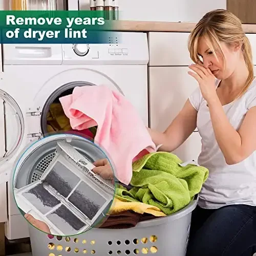 Sealegend 2 Pack Dryer Vent Cleaner Kit Vacuum Hose AttacModazoneent, Dryer Lint Cleaner Kit Lint Remover Tools Hoses with Adapter (Purple) - 7