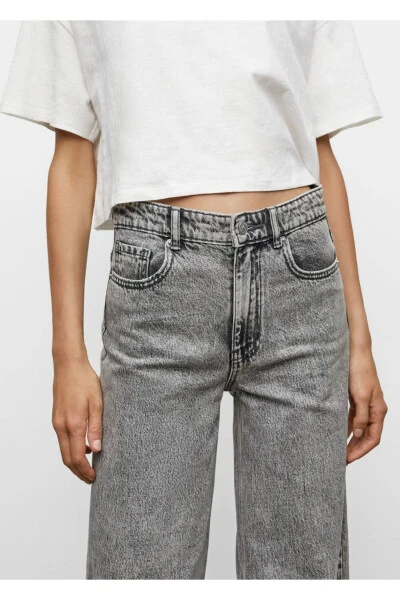 Seam-Free Cuffed Culotte Jean - 4