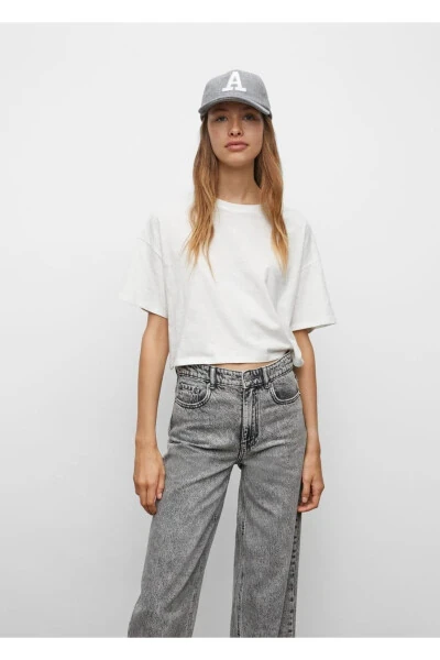 Seam-Free Cuffed Culotte Jean - 5