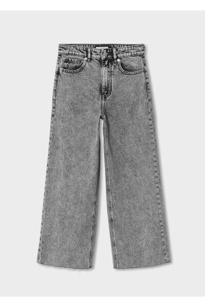 Seam-Free Cuffed Culotte Jean - MANGO TEEN (1)