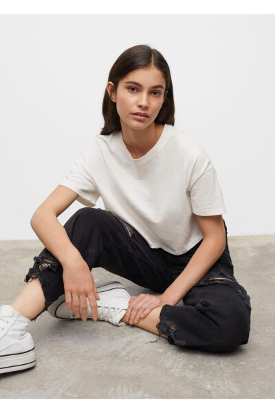 Seamless Straight Cut Jeans - MANGO TEEN