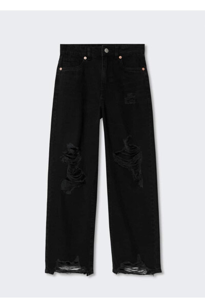 Seamless Straight Cut Jeans - MANGO TEEN (1)