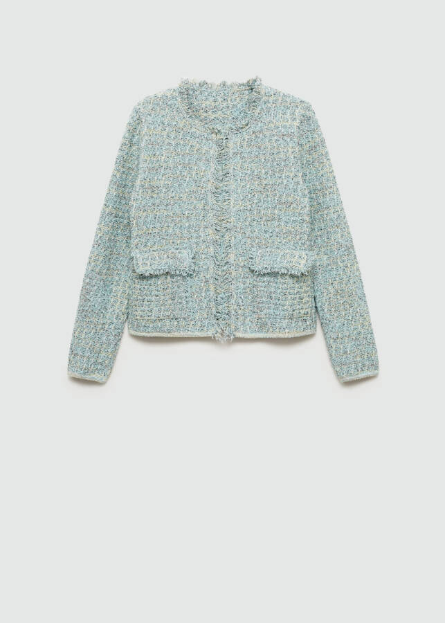 Seamless tweed jacket - Seafoam Green - 1