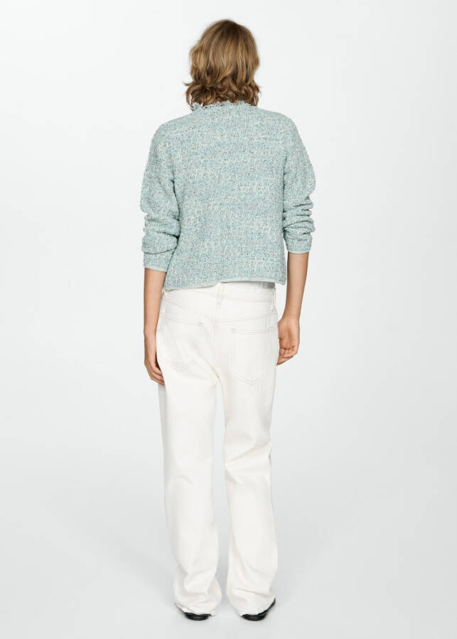 Seamless tweed jacket - Seafoam Green - 3