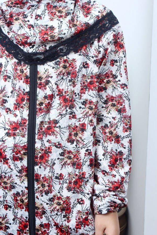 Seasonal Children's Prayer Dress with Floral Pattern, Young Ferace, Non-Sweaty Prayer Outfit - 5