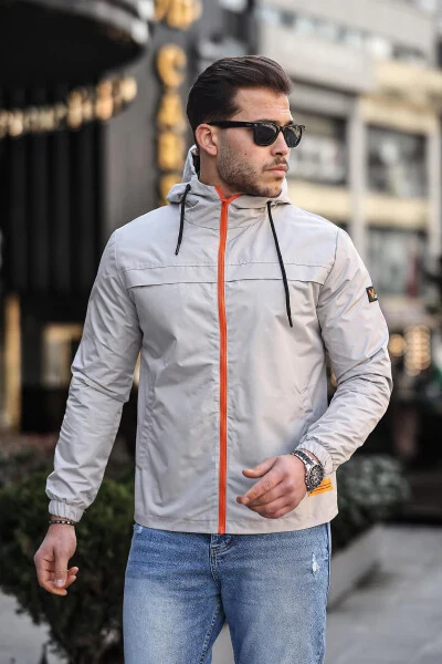 Seasonal Colored Zippered Raincoat PLDP 2920 - 4