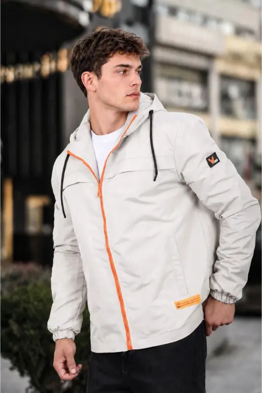 Seasonal Colored Zippered Raincoat PLDP 2920 - 1