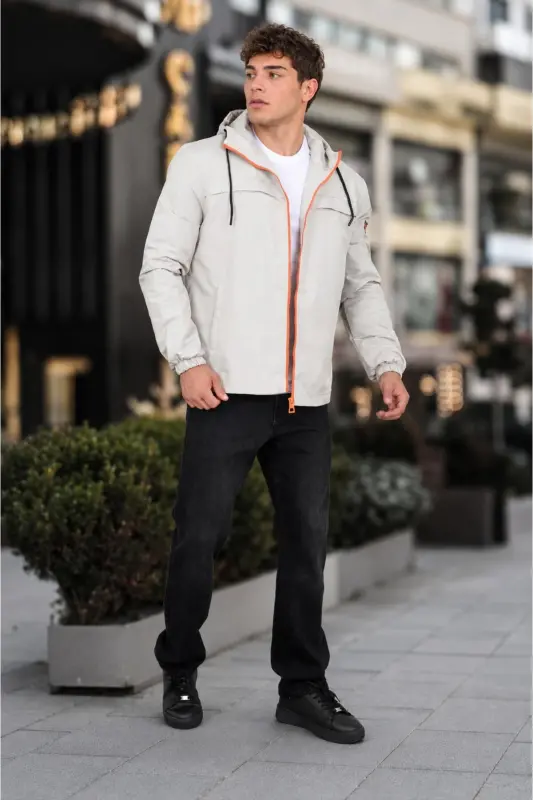 Seasonal Colored Zippered Raincoat PLDP 2920 - 4