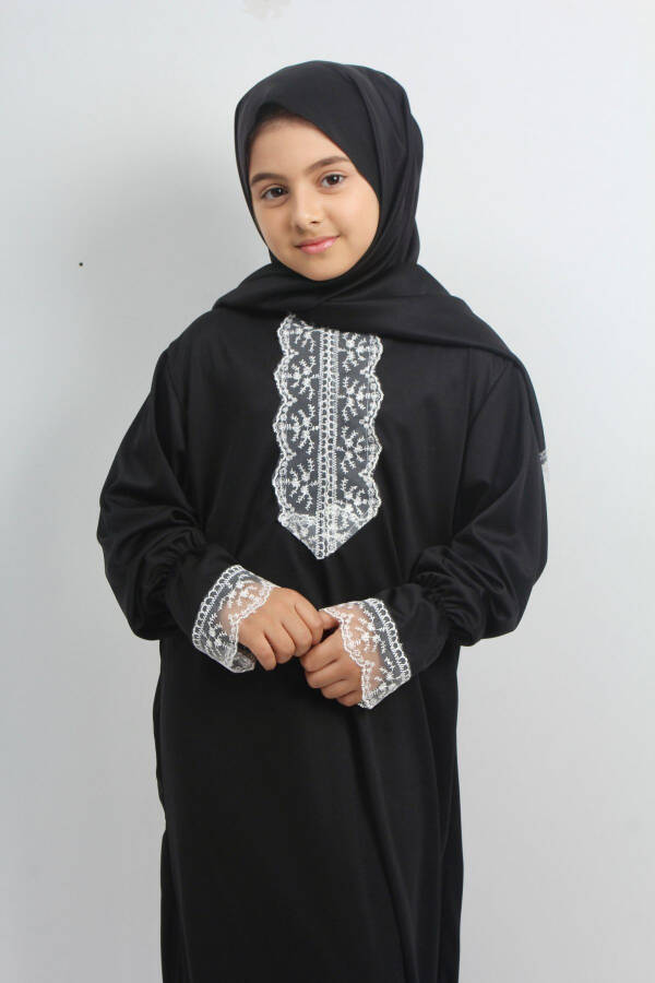 Seasonal Girl's Medium-Length Stylish Prayer Dress, Young Ferace, Sweat-Free Prayer Outfit - 2