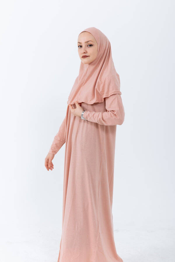 Seasonal Stylish Self-Hijab Women's Prayer Dress, Non-Sweating Prayer Outfit, Ferace - 1